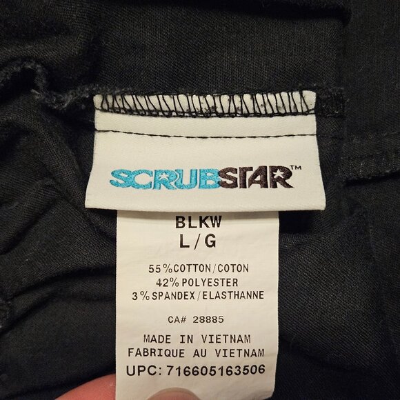 ScrubStar Scrub Pants Black (Large) - Picture 3 of 3